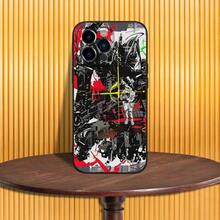 2 custodie per telefono C-Cyberpunk E-Edgerunners per iPhone 16, 15, 14, 13, 12, 11, Pro, Max, Plus, X, XS, SE4, E, Mini, custodia morbida nera - Z2 - Visualizzare 9