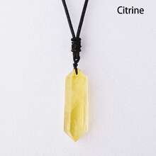 1pc Natural Chakra Stone Double Point Smoky Quartz Spiritual Pendant Healing Crystal Wand Energy Amulet Necklace Jewelry Gift Fathers Dad Gift 4th Of July Women