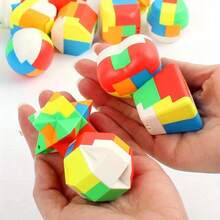 10pcs Magic Ball Cube Puzzle, Fun Brain Teaser Game Challenge, Balance Education Party Favors, Classroom Prizes