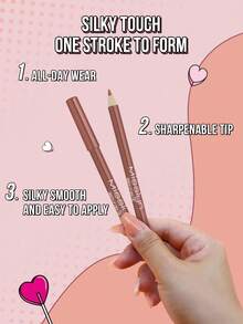 Misslyn MISSLYN-2 Pieces Smooth-On Lip Liner Set, Smooth-On Lip Liner, Long-Lasting Face Makeup, Long-Lasting Rich Lip Color, Smooth Application, Lip Liner, Y2K Makeup Party Beach Travel Holiday Camping Outdoor Gift Rose Fashion Girls New Year Cosmetics Cosplay