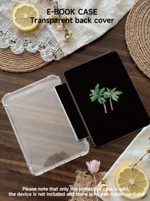 Ayotu 双棕榈树图案保护套，兼容 iPad 10.2 英寸（2021/2020 款，第九/八代）、Galaxy Tab A8 10.5 英寸（2022 款）、带笔槽的平板电脑、Kindle（不带笔槽），支持自动休眠/唤醒功能，时尚保护套 - 彩色 - 查看 10