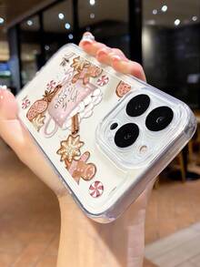 1 pieza Funda de teléfono transparente de TPU con gráficos de otoño y Navidad personalizados, a prueba de huellas dactilares y de cobertura completa, compatible con iPhone 16/16Pro/16Plus/15/15ProMax/15Pro/11/12/13/14ProMax/11Pro/11ProMax/12Pro/12ProMax/13Pro/13ProMax/14Pro/14ProMax/16ProMax/16/16Pro/16Plus, minimalista y creativa