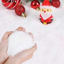 50/100/200g Christmas Fake Snow Decoration- White Twinkles Artificial Flake Fake Snow Powder Filler- Artificial Snow For Christmas Village Decoration DIY Crafts Home Decor Christmas Decorations Room Decor Winter