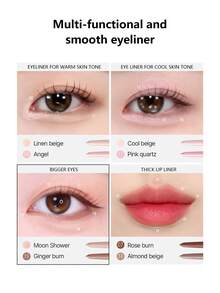 Bbia Last Gel Eyeliner Pencil, 05 Soulful Brown, 19 Colors, Quick Dry & Smudge-Proof, Long-Wearing Ultra-Smooth Eye Liner, Shadow & Glitter, Multi-Function Lip Liner & Contour Pen, Korea Eye Makeup, K-Beauty, Korean Makeup, Holiday Gift, Mother's Day Gift, 0.3g/0.01oz - 05 Soul Brown - 查看 7