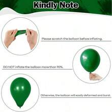 51/26pcs/Green And Blue Latex Balloons/Metallic Gold Balloons Gold Foil Confetti Balloons 10/12 Inch Thickened Balloon Set/With Balloon Accessories/Suitable For Boys Girls/Adult Gift Decoration-Birthday Party/Wedding/Gender Reveal/Bridal Shower/Ladies Bachelorette Party/Various Holiday Theme Party Supplies - Multicolor - View 6