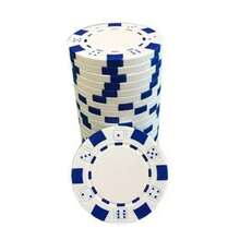 50 件扑克筹码 ABS 空白筹码计数器 11.5 克赌场风格适用于宾果游戏德州扑克、二十一点 - 彩色 - 查看 8