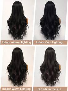 clouder Black Highlight Purple Extra Long Curly Wig 30 Inch Cosplay Wig Halloween Christmas Wig Elegant Soft Matte Hair Loose Curls Casual Outing Street Punk Wig Rock Wig Fluffy Natural Cool Girl Synthetic Heat-Resistant Fiber Wig Suitable For Women Daily Party Wig Music Festival Wig Avant-Garde College Style Wig Modern Fashion Gothic Wig - 挑染紫色 - 查看 9