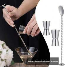 Juego de Coctelera de 13 Piezas de Acero Inoxidable para Bar - 4 Piezas - Ver 7