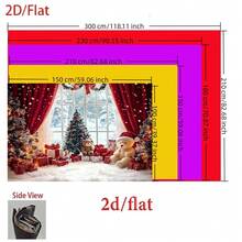 The 1pc Christmas Background Banner, With The Christmas Wonderland Snowman Background Paired With Red Curtains, Is The Perfect Indoor Celebration. It Is Suitable For Home Wall Decoration, Studio Photography, Holiday Gatherings, And Party Theme Decoration. - Multicolor - View 2