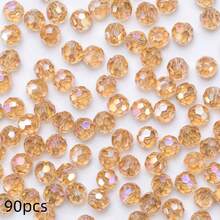 3 4 6 8毫米圆形水晶珠多面彩色玻璃珠散珠隔珠适用于珠宝制作针线活手链项链DIY - 32面球珠 - 查看 35