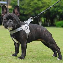 Reflective Dog Harness For Small Medium Dogs, Adjustable No-Pull Pet Vest Harness With Comfort Padded, Easy-To-Wear Design, Ideal For French Bulldogs And Daily Walking