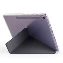 1pc Black High Transparency Acrylic All-In-One Pen Holder, Magnetic Sleep Function, Multi-Fold Transformable Stand, Compatible With IPad, A8 X200/X205, A9 A9+, S6LITE P610/P619, S9/S9FE, 11" S9+/S9FE+12.4", REDMISE 11", HONOR PX8A PAD10 PAD9 - màu đen - Xem 3