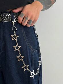1 chiếc dây đeo eo hình ngôi sao phong cách punk tối giản thời trang, dây đeo thân hình quyến rũ cá nhân hóa dành cho nam, dùng để trang trí quần, phụ kiện cho trang phục hàng ngày, lễ hội âm nhạc, tiệc tùng. - Vàng - Xem 4