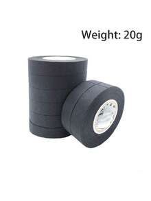 1pc/5pcs Black Flame Retardant Flocked Tape, Heat Resistant Insulation Tape For Home, Company, Car Wire Harness, Durable Polyester Cloth Noise Reduction Tape