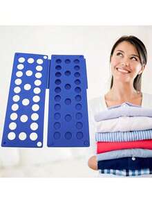 1 pieza Tabla plegable de ropa ajustable de plástico - Un organizador de plegado de ropa simple y rápido con múltiples agujeros, adecuado para almacenamiento en el hogar y la temporada de regreso a la escuela, Halloween, regalos de Navidad