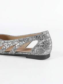 Sandales à enfiler femme, style minimaliste et polyvalent, bout pointu à la française, bride unique, semelle souple doux, convient avec robes et chaussures plates