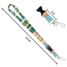 CX Lovely Kitten Manga Card Holder Badge Holder ID Card Lanyards Cell Phone Rope Key Lanyard Neck Straps Keychain Cats01 Christmas Gift