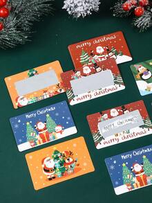 20/40pcs Christmas Scratch Cards,DIY Christmas Scratch-Off Gift Cards,Creative Christmas Party Supplies,Christmas Surprise Gift Cards,Christmas Holiday Party Event Props,Party Game Prize,2025 Christmas Decoration,Christmas Gift,Xmas Party Favor,2026 New Year Decor Gift
