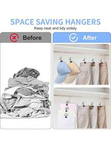 10pcs High-Quality Stainless Steel Clothing Clips, Adjustable Metal Pants Hanger And Clips, Portable Hanging Clothing Clips, Suitable For Home Space Storage And Organization, Suitable For Bedrooms, Wardrobes, Lockers, Homes, Dormitories, Clips For Pants And Skirts, Socks, Underwear, Tops And Other Clothes