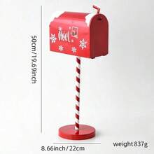 1pc Handmade Christmas Mailbox, Christmas Decoration, Adds Holiday Atmosphere Home Decor Christmas Decorations Room Decor