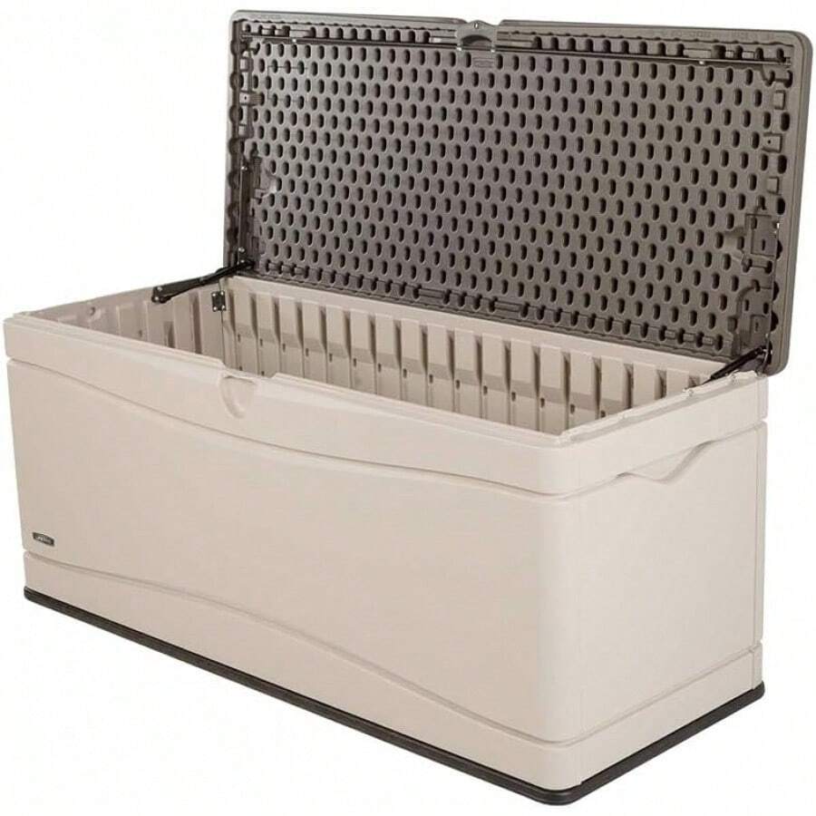 60012 Large Deck Box, 130 Gallon, Desert Sand/Brown - Xám - Xem 1