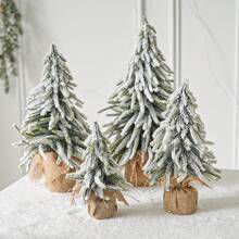 Mini Artificial Christmas Tree Small Tabletop Christmas Tree Decor 7.8 X 5.9 Inches Miniature Christmas Table Decorations White Small Xmas Trees For Home Kitchen Table Decor - Multicolor - View 1