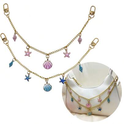 1 Stück Metall Taschenkette Zubehör, verlängerbare Kette für Unterarm, Umhänge- oder Schultertasche, passend für Damentaschen