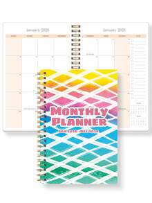 Trees 2026 Monthly Planner - 12 Months Spiral Bound Weekly Planner Notebook With Calendar Grid, Notes And Task List - Ideal For Goal Setting, Productivity And Daily Use - Suitable For Home, Office And School, Office Desk Accessories - Multicolor - View 7