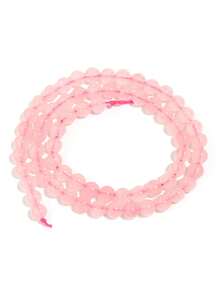 1 Stück Natürliche Rosenquarz Kristall Lose Perlen für DIY Schmuckherstellung, Armbänder, Halsketten