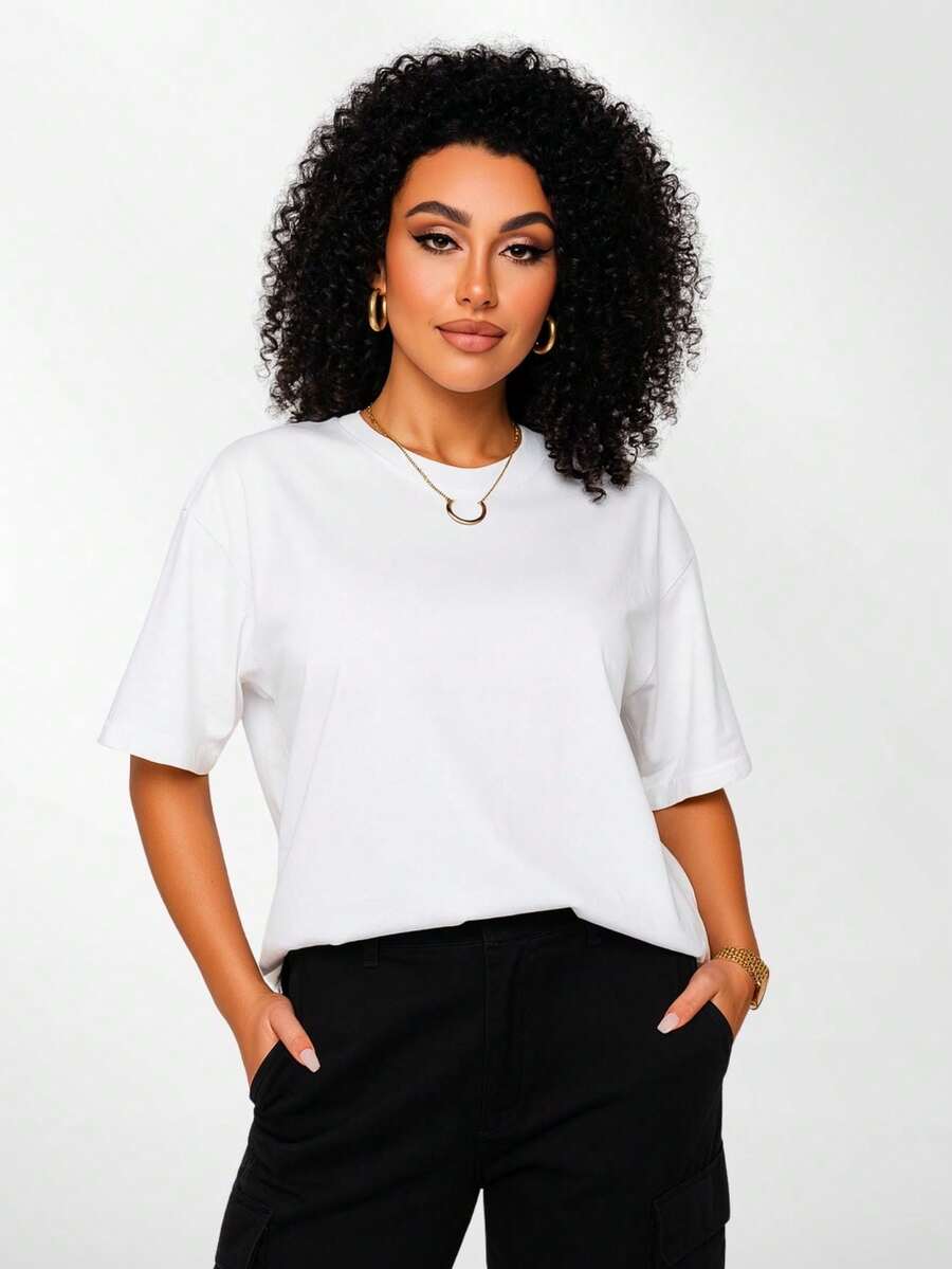 Women's Oversized Blouse - C00 - 白色 - 查看 1