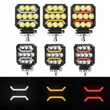 1 个 AURUM BEAM 30W 八角形 4 英寸 LED 工作灯，越野辅助灯，带独特的日间行车灯，适用于卡车、轿车、SUV、拖拉机、叉车和货车