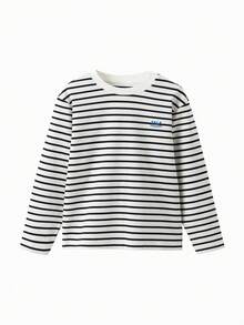 Balabala Jungen Langarm T-Shirt Herbst/Winter 2025, Rundhals Oberteil für Mädchen & Kinder, vielseitig