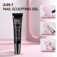 3D Gel - Nail Art Modeling Gel, Suitable For Nail Design Autumn And Winter DIY Nail Art For Painting, Molding, Sculpting And Halloween Decoration - 彩色 - 查看 7