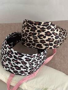 1pc Retro Fashionable Minimalist Leopard Print Wide-Brim Headband Hair Hoop Accessory For Women, Hair Band,