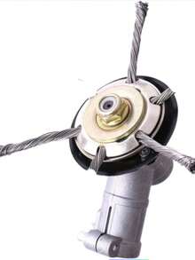 [Indestructible Strimmer Head] Indestructible Grass Petrol Strimmer Head, 24.5mm Knotted Wire Brush For Lawn Mower Cutter Attachment Replacement Tool