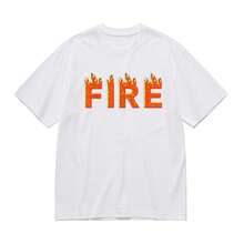 Camiseta unisex "Fuego y Hielo" divertida para la familia, fiesta de Halloween, llamas rojas - 220g 100% algodón, blanco y negro, manga corta, cuello redondo, ropa de Halloween a juego para la familia, regalo para hombres, mujeres, papá, mamá y amigos, tallas S-XXXL - Blanco - Ver 2