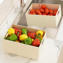 1pc Home Kitchen Storage Box, Drawable Folding Storage Box, Dining Room Storage Box, Retractable Drawer Type Storage Box, Home Storage Box, Storage Artifact, Cabinet Storage Snack And Miscellaneous Separate Storage Box, Back To School Dormitory Space Storage Box