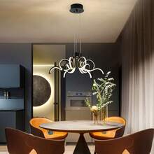 1pc Modern Luxury Gold-Plated Flower LED Color-Changing Crystal Lamp For Living Room, Bedroom, Dining Room, Hotel, No Switch, No Remote Control - Multicolor - View 2