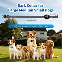 Obroża antyszczekowa dla psa - akumulatorowa inteligentna obroża antyszczekowa dla psów - wodoodporna obroża elektryczna antyszczekowa dla małych/średnich/dużych psów - obroża antyszczekowa dla psów o regulowanych poziomach czułości, obroża treningowa antyszczekowa z regulowaną czułością, sygnałem dźwiękowym i wibracjami
