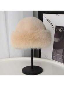 Neue Ankunft Beliebter koreanischer Stil Lässige vielseitige elegante Mode Unisex Herbst/Winter Hüte, Outdoor Fischerhut, Mongolischer Hut, Gefütterter Hut mit Kunstfell Ohrenschützer, Einfacher stilvoller mongolischer Fischerhut