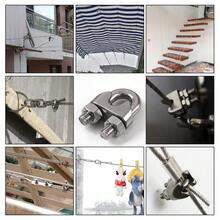 M5 Wire Rope Clamps (Pack Of 4), 304 Stainless Steel, U-Type Fasteners