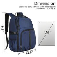 Zaino casual da lavoro per uomo, zaino alla moda per studenti universitari, zaino leggero per notebook, borsa da imbarco all'aperto