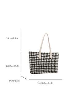New Luxurious High-End Versatile Women Shoulder Tote Bag - Black - View 3