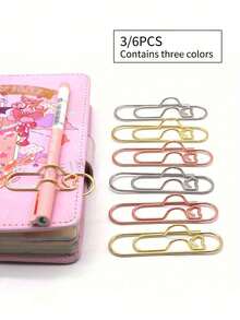 12/9/6/3 قطعة مشبك قلم متعدد الوظائف بشكل قلب ملون - منظم القرطاسية وملحقات المفكرة، حامل قلم بقبضة آمنة، مشبك قلم معدني متعدد الوظائف بشكل قلب، مشبك قلم ورقي، ملحقات دفتر، مقعد ثابت، مشبك قلم، تعليق القلم، ضروري لموسم العودة إلى المدرسة
