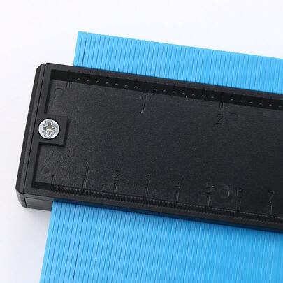 5. 6-6inch Manual Contour Copy Ruler With Dual Scale Curvature Gauge - Durable Plastic For Woodworking, Automotive And Industrial Drafting, Ergonomic Grip, No Electricity Required, Precision Measuring Tool, Durable Material, Laminated Tracing, Compact Design, Sturdy Structure, Essential For DIY Enthusiasts