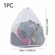 Bolsa de malla para lavadora, 30 X 40 cm, equipada con un tope de cuerda, bolsa de lavandería exquisita para evitar que la ropa se deforme