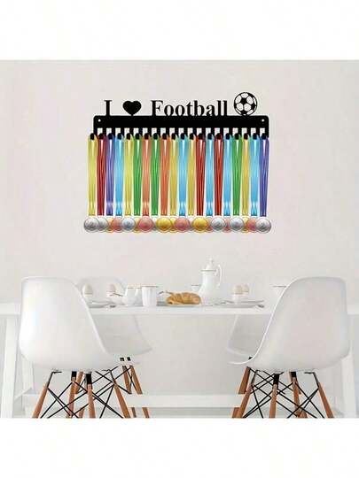 1pc 15.8inch X 4.21inch Medal Display Rack Hook, Wall Mounted Organizer For Storing Medals And Ribbons, Compact And Sturdy Display Rack With Space Saving Design, Ideal Home Gym Trophy Shelf, Sports Club Award Holder, School Achievement Showcase, Versatile Wall Decor For Bedroom, Office, Or Study, Perfect Christmas Gift Idea, Premium Construction, Easy Installation