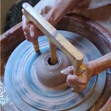 Herramienta abridor de bolas de cerámica, guía ergonómica de base de cerámica para creaciones artesanales perfectas