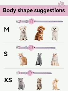 带 AirTag 支架的猫项圈，适合猫咪外出散步和旅行 - 粉色 - 查看 3