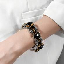 1pc Biker Jewelry Stainless Steel Bike Chain Bracelets With Heart CZ For Men And Women